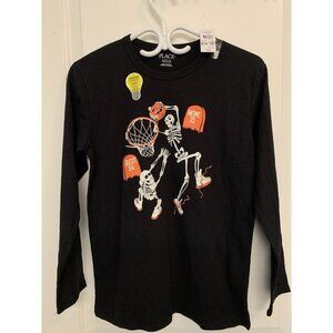 Halloween‎ Long sleeve Kids XL 14 Children’s Place Glow In The Dark Shirt New